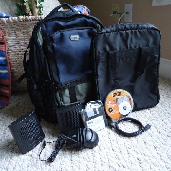 Icon Backpack w/Computer Accessories Never Used - Picture 1 of 8